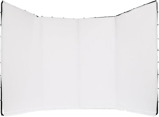 7.87ft x 13.12ft White Screen Backdrop Stand Kit w/Carry Bag, Collapsible Photography Background for Photo Studio Video Shooting, Live Streaming
