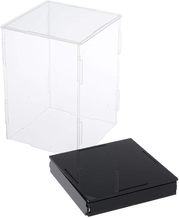 Clear Acrylic Display Case 15.75x11.81x15.75inch, Large ion Showcase Box for Toys, Stackable Assembly Action Figures Storage Case, Ideal for Toy Dolls, Car Models and More - Image 2