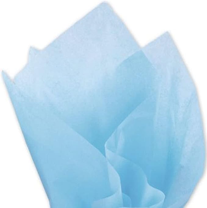 Solid Tissue Paper 20 x 30 (Sky Blue - 480 Sheets) by EGPChecks