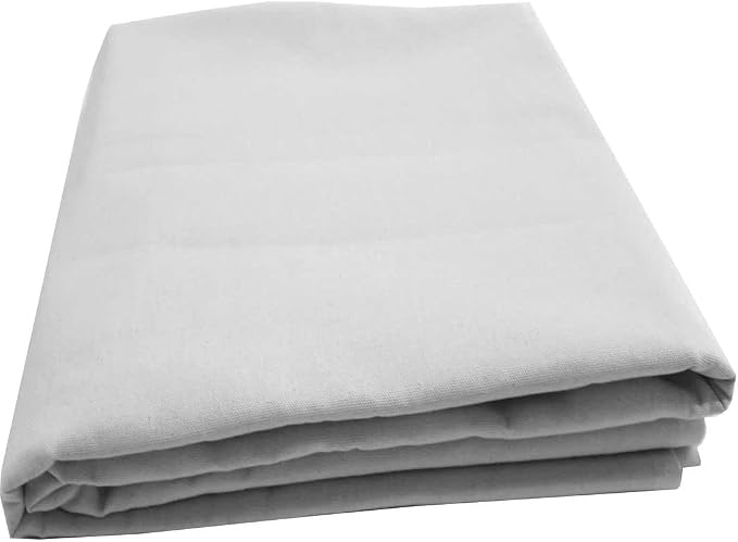 Mybecca White 100% Cotton Muslin Fabric,Textile Draping Fabric Wide: 58 inch 10 Yards (4.83 Feet x 30 Feet)(58" x 358") - Image 5