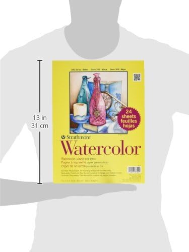 Strathmore 300 Series Watercolor Paper Pad, 9x12 inches, 24 Sheets (140lb/300g) - Artist Paper for Adults and Students - Watercolors, Mixed Media, Markers and Art Journaling - Image 2
