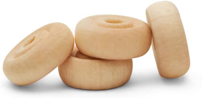 Classic Mini Wooden Wheels, Great for Crafts Too, 1/2 Inch Diameter, 3/16 Inch Thick, 1/8 Inch Hole, Pack of 250, by Woodpeckers by Woodpeckers