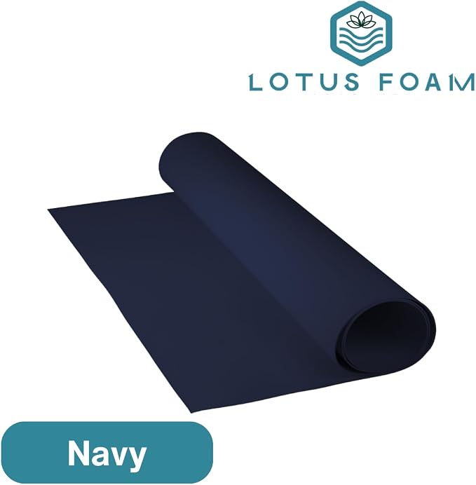 LotusFoam EVA Foam Sheet 3mm – 44"x 85" Craft Foam for Cosplay, Costumes & DIY, High Density 130 kg/m3, Heat Shapeable, Paintable, 35 Colors (Navy) - Navy - Image 3