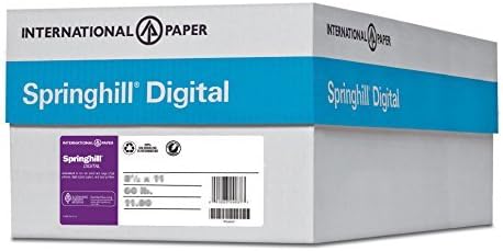 Springhill 11” x 17” Gray Colored Cardstock Paper, 67lb Vellum Bristol, 147gsm, 1000 Sheets (4 Reams) – Premium Lightweight Cardstock, Vellum Printer Paper with Textured Finish – 066004C by Springhill