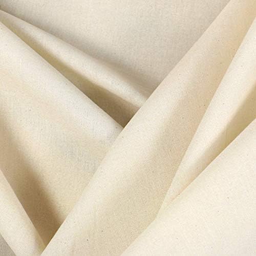 Mybecca 100% Cotton Muslin Fabric/Textile Unbleached, Draping Fabric Wide: 63 inch Natural 1-Yard (5.25 Feet x 3 Feet)(63" x 36") - Image 6
