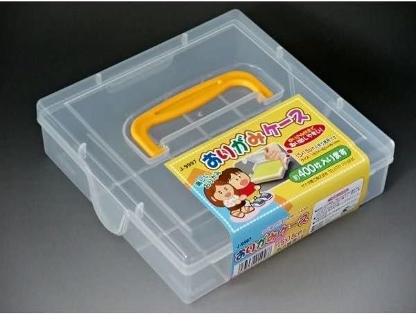 JapanBargain, 10-Pack Japanese Origami Paper Storage Box, Fits 6-inch Folding Paper up to 400 Sheets, Clear Plastic Craft Organizer for Cardstock, Stamps, Sewing Kit Tools, Made in Japan - Image 6