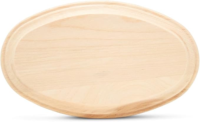 Oval Wood Coasters 5 inch, Pack of 1 Wooden Ornaments for Crafts, Unfinished Wood Crafts, Natural Wood Slices, by Woodpeckers by Woodpeckers