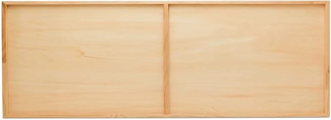 Narrow Wood Canvas 12 x 36 x 3/4-inch, Pack of 2 Wood Sign Blanks with Frame for Panoramic Style Photo Display, by Woodpeckers by Woodpeckers