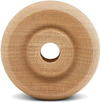 Classic Mini Wooden Wheels, Great for Crafts Too, 1-1/4 Inch Diameter, 7/16 Inch Thick, 1/4 Inch Hole, Pack of 100, by Woodpeckers - Image 2