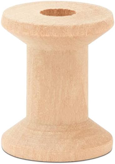 Hourglass Wooden Spools 1-1/8 x 7/8-inch Pack of 500 Birch Wood spools for Crafts and Unfinished Wood Ornaments by Woodpeckers - Image 5