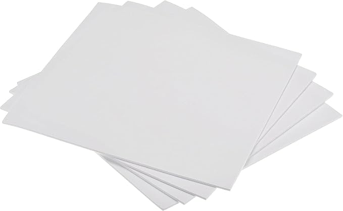 Boxonly EVA Foam Sheets Roll for Cosplay Halloween Model Making Mounting Photos Presentations DIY Arts and Crafts EVA Craft Foam Sheets Craft Sheet White 250 x 250 x 3mm 4pcs by Boxonly