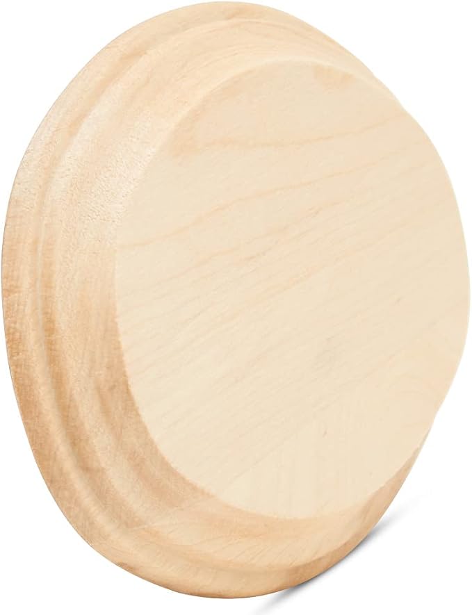 Oval Wood Coasters 5 inch, Pack of 1 Wooden Ornaments for Crafts, Unfinished Wood Crafts, Natural Wood Slices, by Woodpeckers - Image 3