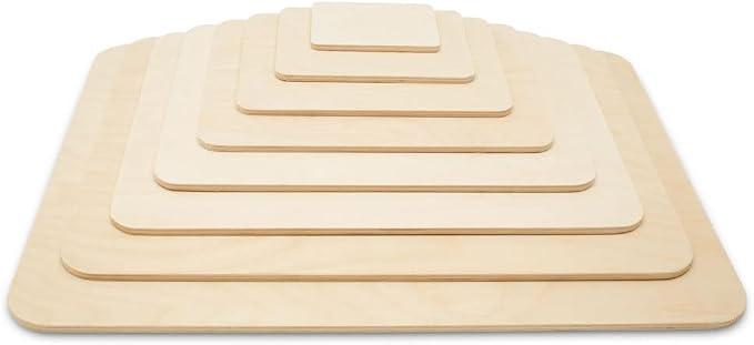 Rectangle Plaques 16 x 12-inch, 1/4 Thick, Pack of 10 Sign Plaque Blank, Rounded Edges, Large Wooden Signs for Crafts, by Woodpeckers - Image 5