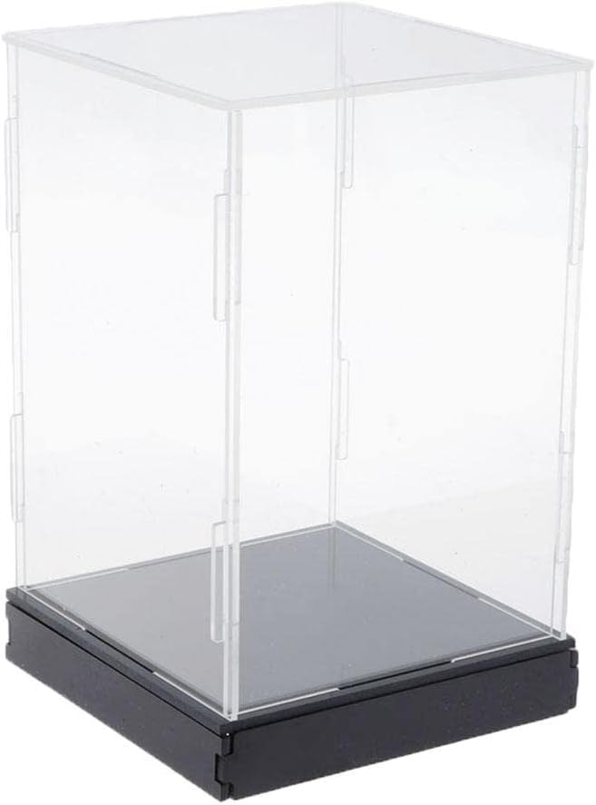 Clear Acrylic Display Case 15.75x11.81x15.75inch, Large ion Showcase Box for Toys, Stackable Assembly Action Figures Storage Case, Ideal for Toy Dolls, Car Models and More by Xiaojikuaipao
