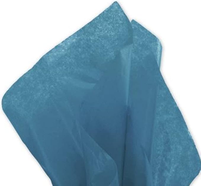 Solid Tissue Paper 20 x 30 (Peacock Blue), 480 Sheets by EGPChecks