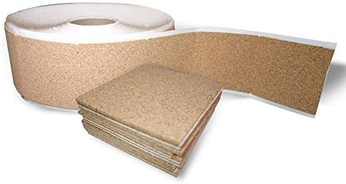 Flowe Cork Tiles, Self-Adhesive Backing for Coasters, Tiles, Wall Bulletin Boards, Natural, (3-3/4" x 3-3/4") (200) - Image 5