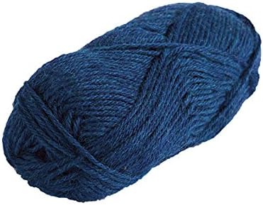 Knit Picks Wool of the Andes Blue 100% Wool Yarn Pack for Knitting | 10 skeins (500g total) of soft worsted weight crocheting yarn in Sapphire Heather color, good for felting. - Image 3