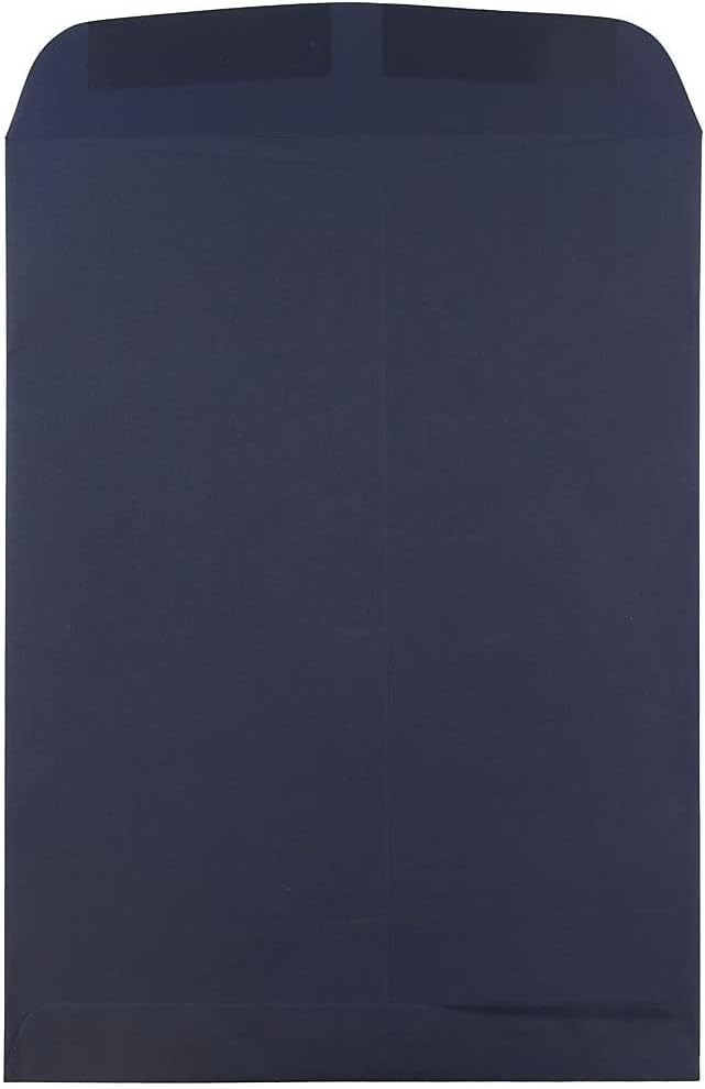 JAM PAPER 9 x 12 Open End Catalog Premium Envelopes - Navy Blue - 100/Pack - Image 2