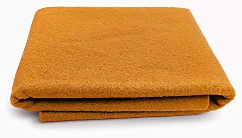 Cantaloupe Orange - XXL Wool Sheet - 100% Virgin Wool - 36 in x 36 in by Unknown