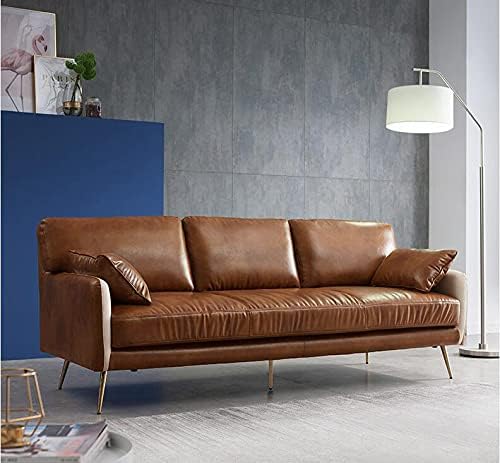 Wento Thick Faux Leather Fabric Soft Skin Grain PU Leather for Furniture Cover Reupholster Sofa Chairs Cushions Vinyl Upholstery (1 Yard, Cinnamon Brown) - Image 6
