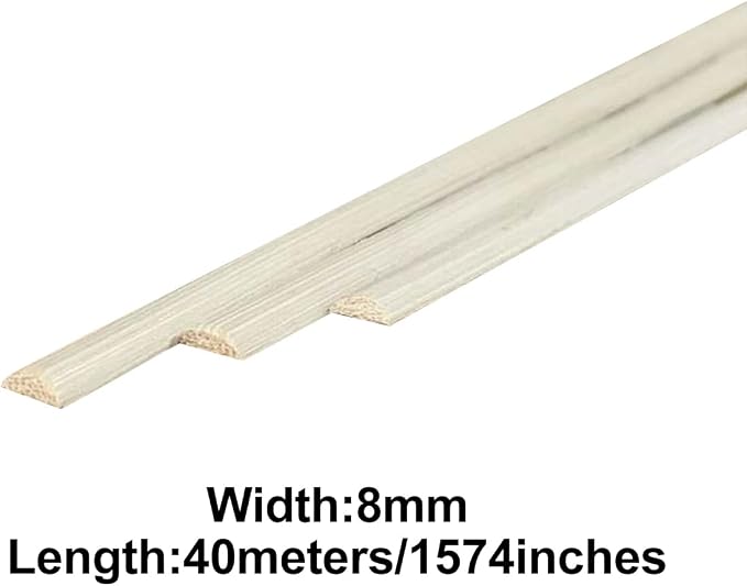 Natural Reed Spline, 500g 8mm Half Round Reed Coil DIY Cane Webbing Material for Basket Weaving Furniture Wicker Chair Table Repair - Image 2
