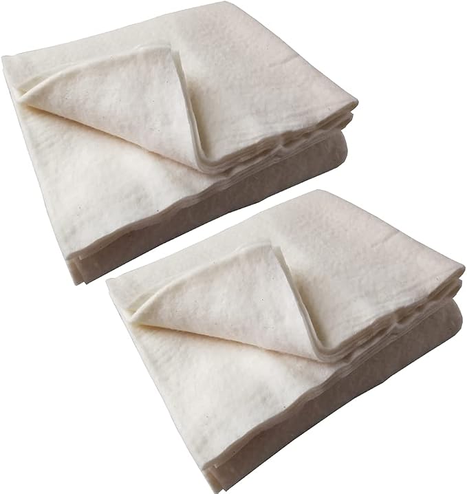 Natural Cotton Quilt Batting for Quilting&Sewing Crib 2PCS 45"X60" | 100% Natural Cotton Quilting Batting Soft and Easy to Work With, Perfect for Hand Stitching&Beginners by newamishquilt