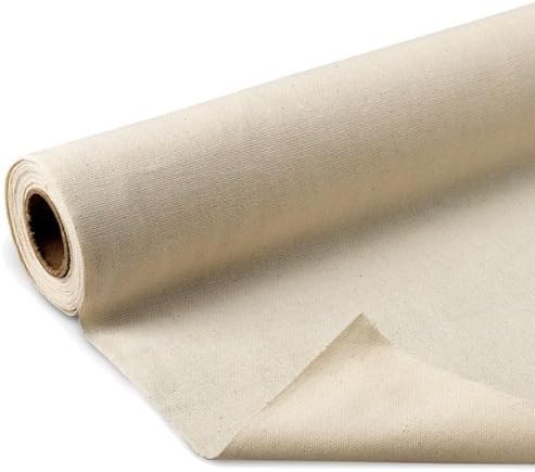 AK TRADING CO. Premium 10oz Natural Cotton Duck Canvas Fabric | Heavyweight | 63'' Wide | Arts & Crafts, Upholstery, Home Projects - 50 Yards - Image 2