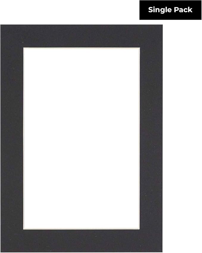 12x18 Mat for 16x20 Frame - Precut Mat Board Acid-Free Black 12x18 Photo Matte Made to Fit a 16x20 Picture Frame, Premium Matboard | Pack of 1 Mat - Image 3