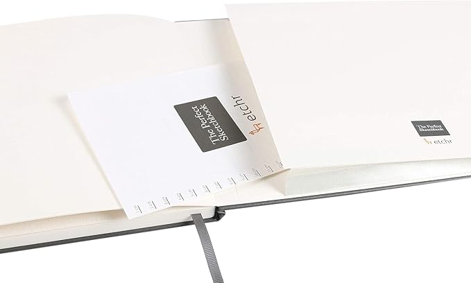 Etchr Perfect Sketchbook - A4 Landscape - Cold Press 100% Cotton - Hardcover Drawing Book 8.3”x11.7 with 44 Pages - Image 3