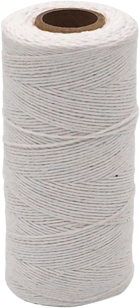 Weaving Strings - Warp Thread - White - 1mm 2-ply Cord – Cotton Yarn – Macrame Rope – Leather Sewing - Colourful Warp – Weaving Kit - Crochet - Be Creative Craft Supplies Store by BECREATIVECRAFTSUPPLIESSTORE