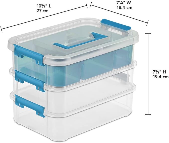 STERILITE Layer Stack & Carry Box, 10-5/8-Inch - Image 6