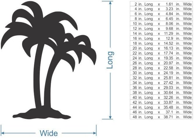 Jess and Jessica Wooden Palm Tree Wall Art 24" x1/4" Thick – Home Decor Accent for Wall Hanging and DIY Crafts, Unfinished MDF Palm Tree Wood Cutouts for Living Room, Bedroom or Tropical Spaces - Image 5