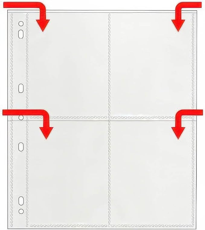 StoreSMART - Photo Page for 3-Ring Binders - Archival-Safe Plastic - Four 4" x 5" Pockets - Holds Eight Photos - 500 Pack - VP197-500 - Image 3