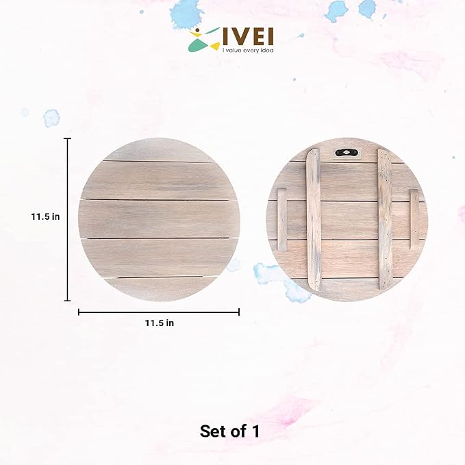 IVEI Wooden DIY Blank Name Plate Base Wood Sheet Craft - Plain Wooden Board Circular Cutouts for Painting Wooden Sheet Craft, Decoupage, Resin Art Work & Decoration - Image 4