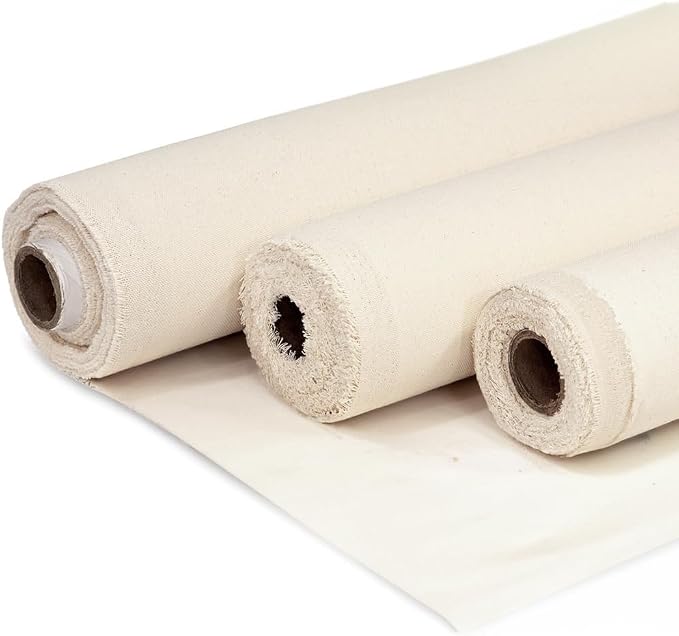 Barcelonetta | Canvas Fabric | Cotton Duck | Heavy | Natural 10oz | 62'' Wide | Arts & Crafts, Backings, Covers, Placemats (2 Yard) by Barcelonetta