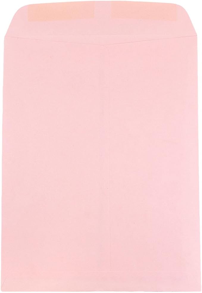 JAM PAPER 9 x 12 Open End Catalog Premium Envelopes - Baby Pink Pastel - Bulk 250/Box - Image 2
