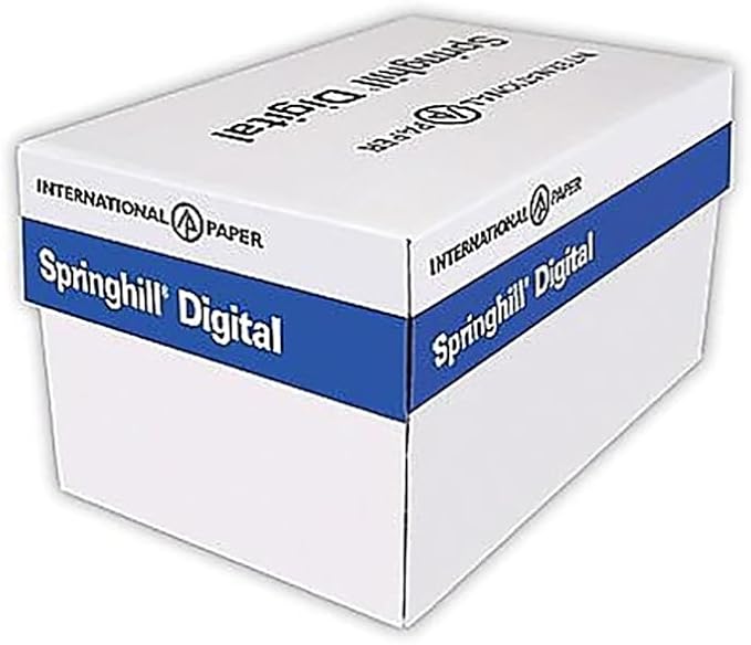 Springhill 11” x 17” Green Colored Cardstock Paper, 67lb Vellum Bristol, 147gsm, 1000 Sheets (4 Reams) – Premium Lightweight Cardstock, Vellum Printer Paper with Textured Finish – 046004C by Springhill