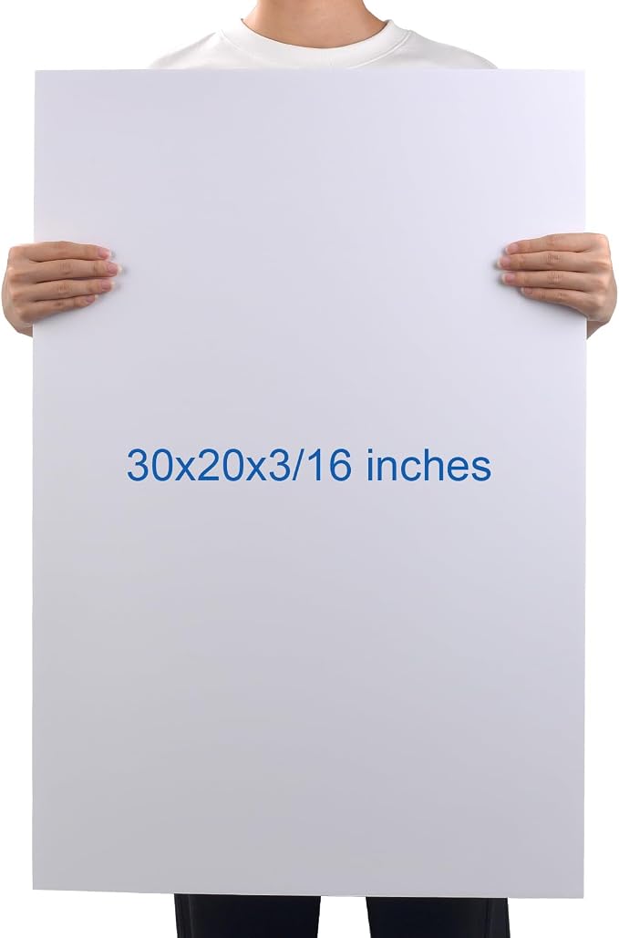 Foam Board 20 x 30 x 3/16"(5mm), Foam Core Board Sheets, White Poster Board | 12 Pack, Acid Free Foamboard, Rigid Sign Board for Mounting, Framing, Backing, Display, Presentation, Prints, Crafts & Art - Image 2