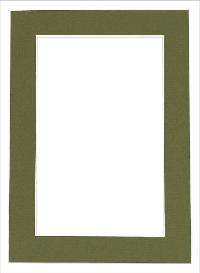 8x12 Mat for 11x14 Frame - Precut Mat Board Acid-Free Dill Green 8x12 Photo Matte Made to Fit a 11x14 Picture Frame, Premium Matboard for Family Photos, Show Kits, Art, Picture Framing, Pack of 1 Mat - Image 3