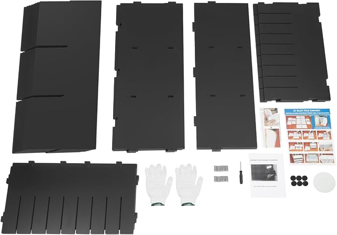 27 Slot Literature Organizer – Desktop File Sorter for Office, Classroom | 110 Lbs Weight Capacity | Organize Files Mail Magazines and Documents | 31.5"W × 12"D × 21.7"H Fits Desks or Shelves - Image 9