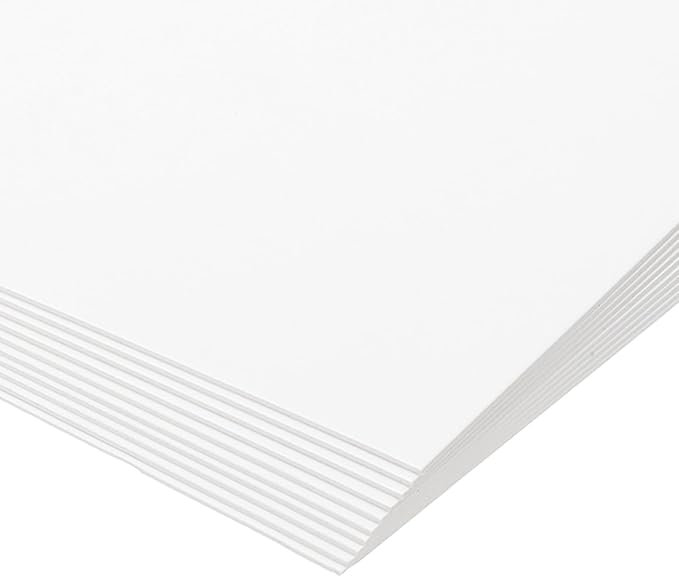 PATIKIL 12x8x0.04" Chipboard Sheets, 20Pcs 40PT Thick Book Board Binders Board Sturdy Bookbinding Supplies for Book Binding Cover, White - Image 3