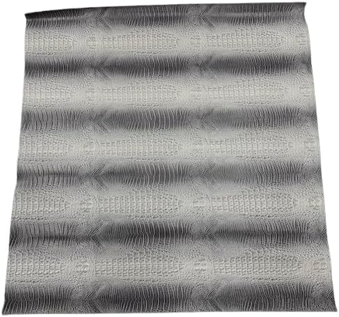 Amazon 3D Embossed Gator Faux Leather Vinyl Fabric - Sold by The Yard - 56" (Dark Charcoal Gray) - Image 3