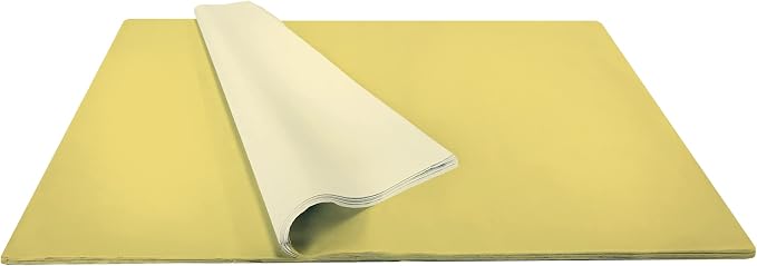 Jillson Roberts Bulk 20 x 30 Inches Recycled Tissue, Yellow, 480 Unfolded Sheets (BFT12) - Image 2