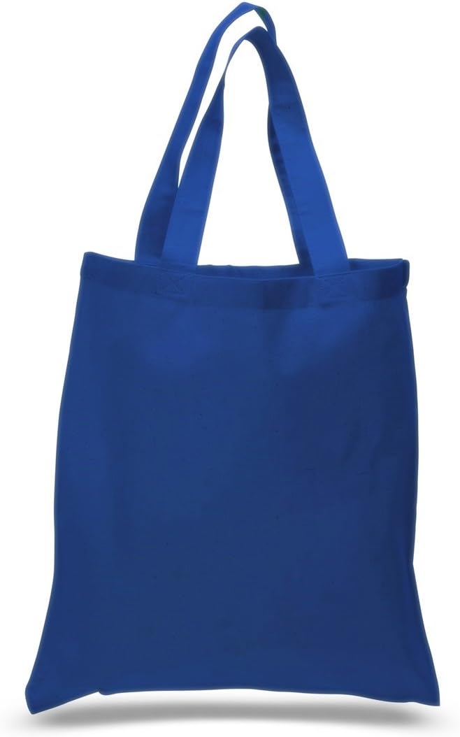 (36 Pack) 3 Dozen 100% Cotton Reusable Blank Tote Bags Tob298 by ToteBagFactory