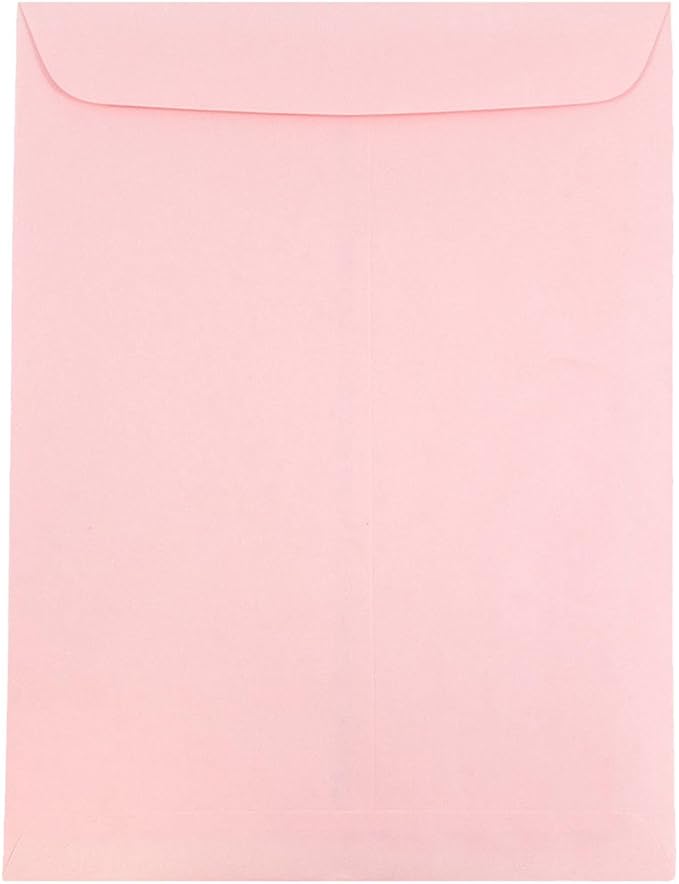 JAM PAPER 9 x 12 Open End Catalog Premium Envelopes - Baby Pink Pastel - 25/Pack by JAMPaper