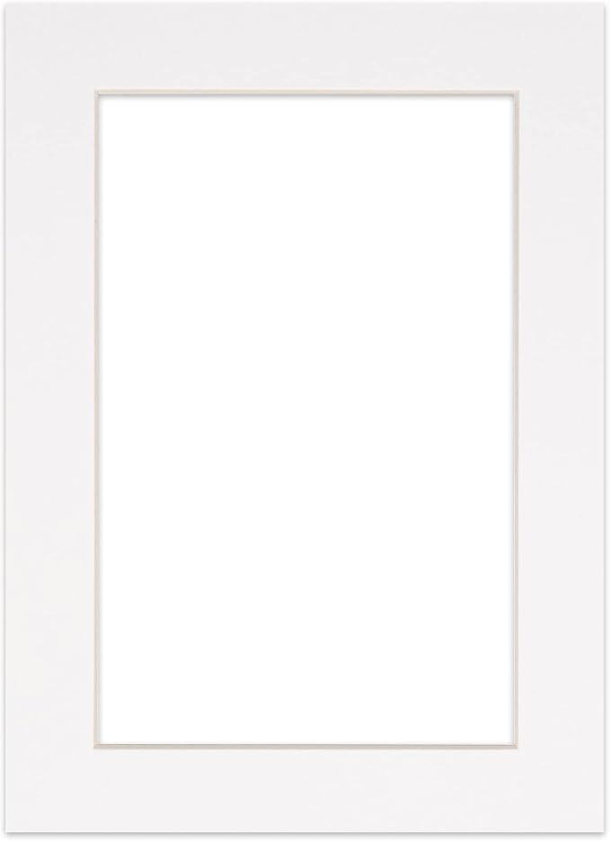 8x10 Mat for 12x16 Frame - Precut Mat Board Acid-Free White 8x10 Photo Matte Made to Fit a 12x16 Picture Frame, Premium Matboard for Family Photos, Show Kits, Art, Picture Framing, Pack of 100 Mats - Image 5