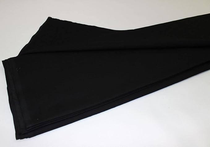 Mybecca Black 100% Cotton Muslin Fabric Textile Draping Fabric Wide: 58 inch 1-Yard (4.83 Feet x 3 Feet)(58" x 36") - Image 7