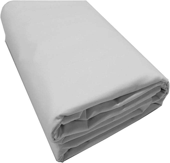 Mybecca White 100% Cotton Muslin Fabric,Textile Draping Fabric Wide: 58 inch 10 Yards (4.83 Feet x 30 Feet)(58" x 358") by Mybecca