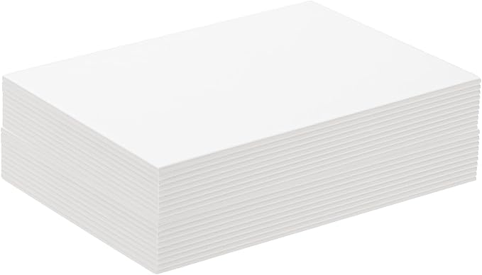 PATIKIL 12.5x10x0.1" Chipboard Sheets, 20Pcs 100PT Thick Book Board Binders Board Sturdy Bookbinding Supplies for Book Binding Cover, White - Image 4
