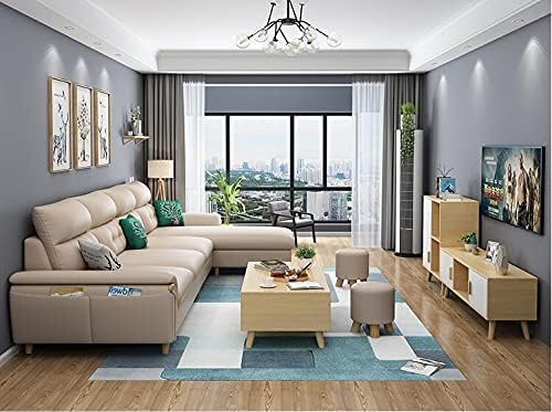 Wento Thick 3 Yard Faux Leather Fabric Soft Skin Grain PU Leather Fabric for Furniture Cover Reupholster Sofa Chairs Cushions Vinyl Upholstery (3 Yards, Beige) - Image 6